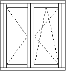 Dvoukřídlé okno